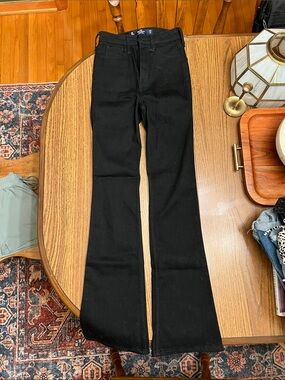 Hollister Black High-Rise Flare Jeans